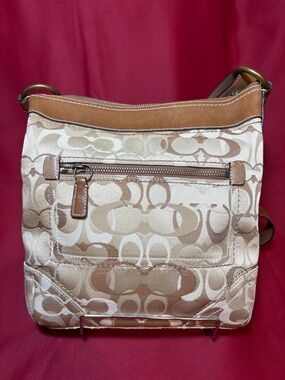 Coach Signature Penelope Sateen Optic Shoulder Bag